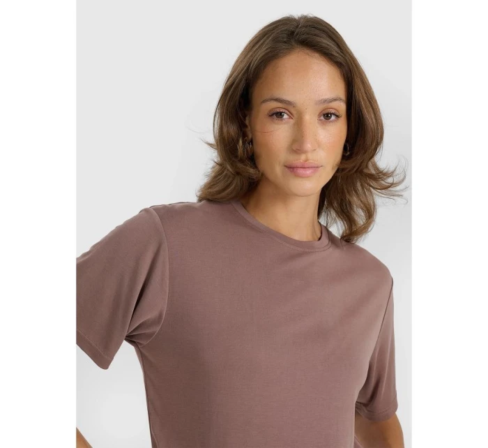 Dámske modalové tričko oversize 4F 4FRAW25TTSHF3408-82S