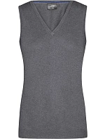 JN 656 Dámská svetrová vesta s výstřihem do V model 22487708 grey heather - Daiber JN 656 Dámská svetrová vesta s výstřihem do V model 22487708 grey heather - Daiber