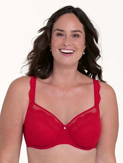 Selma podprsenka s kosticí Full Cup model 21224523 červená RosaFaia - Rosa Faia