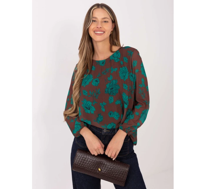 Bluzka DHJ BZ  ciemny brązowy model 19772268 - FPrice