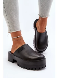 Dámske papuče s pevnou podrážkou Big Star Black