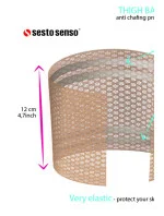 Dámske vzorované ochranné pásky na stehná Thigh Bands WZ.2 - Sesto Senso