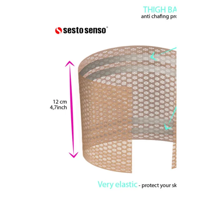 Dámske vzorované ochranné pásky na stehná Thigh Bands WZ.2 - Sesto Senso
