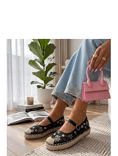 Espadrilky J2933 čierne - Solea