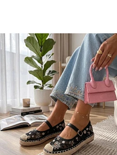 Espadrilky model 22212368 černé - Solea