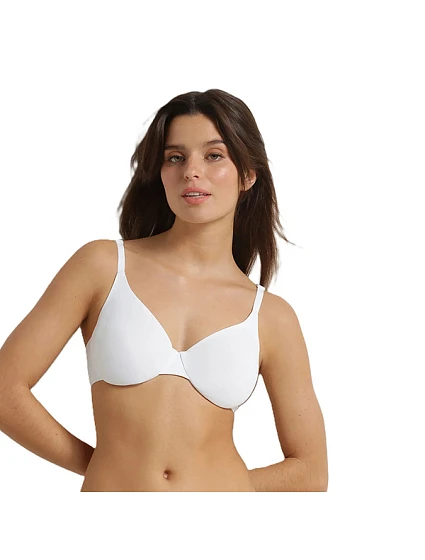 Dámská podprsenka s kosticí DIM INVISIBLE UNDERWIRE FULL CUP BRA - DIM - bílá