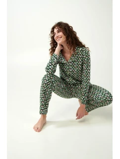 Vamp - Pyžamo s potlačou a gombíkmi 21322 - Vamp