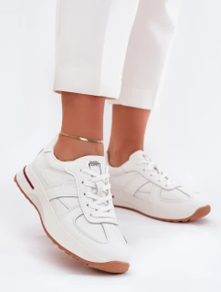 Kožené Dámské Sportovní Boty Tenisky  Just Dare Bílé model 21703407 - Daniel Lopez Just Dare