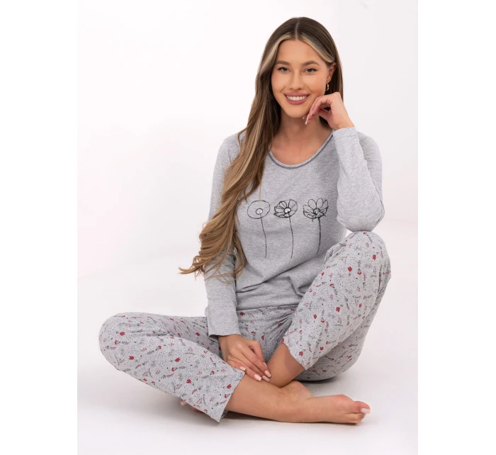 DU PI FP 003.99P sivé pyžamo