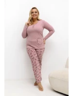~Plus Size Pyžamo model 221193 Forever Pink ~Plus Size Pyžamo model 221193 Forever Pink