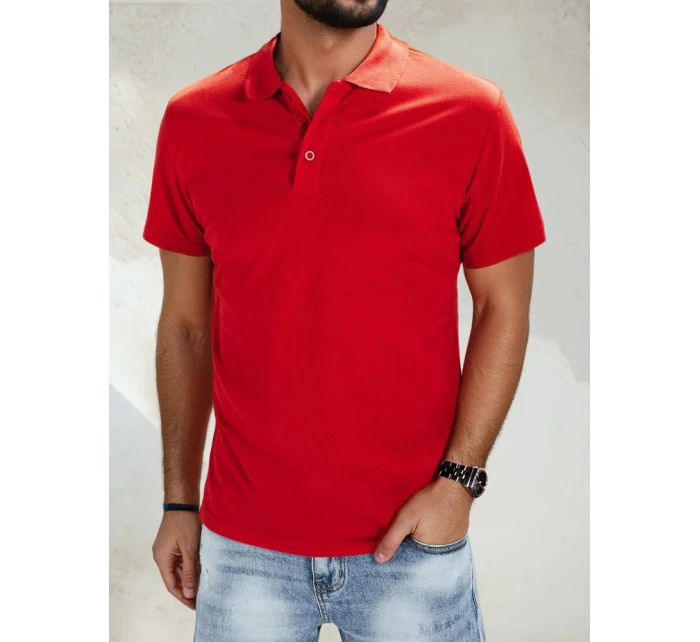 FashionStreet pánska červená polokošeľa PX0515