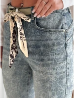 Dámské džínové kalhoty slim fit s páskem blue Dstreet model 21985340 - FashionStreet Dámské džínové kalhoty slim fit s páskem blue Dstreet model 21985340 - FashionStreet