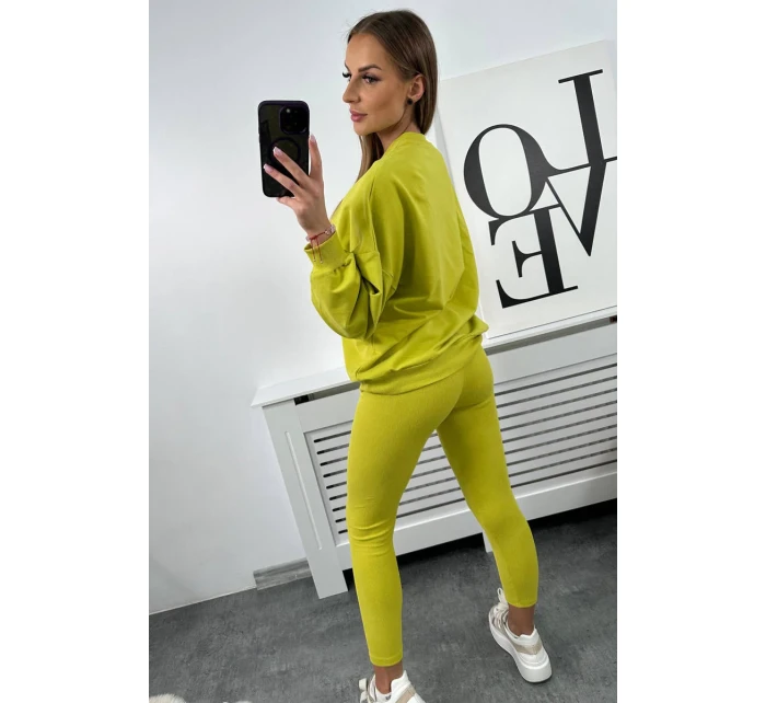 model 18753683 bavlněná souprava pistácie - K-Fashion