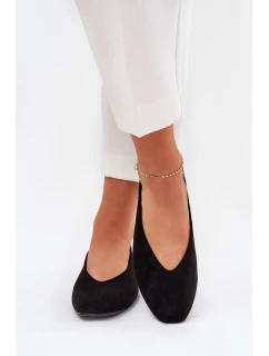 Klasyczne Baleriny Z Eko Zamszu Czarne Osallin