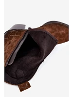 Kožené semišové kotníkové boty Kovbojky s hnědé model 22404460 - Zazoo Kožené semišové kotníkové boty Kovbojky s hnědé model 22404460 - Zazoo