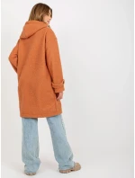 Dámsky kabát RV PL 8449.98P tmavo oranžový
