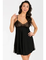 Dámska nočná košeľa Inessa K823 Black - Gorsenia