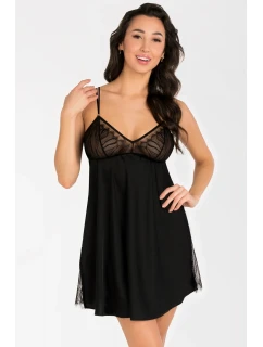 Dámska nočná košeľa Inessa K823 Black - Gorsenia