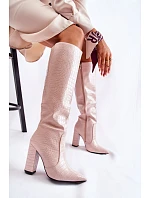 Čižmy na podpätku, model 173623 Step in style
