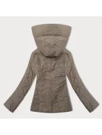 Tenká béžová dámska prešívaná bunda s kapucňou J Style (16M9250-62) Tenká béžová dámska prešívaná bunda s kapucňou J Style (16M9250-62)