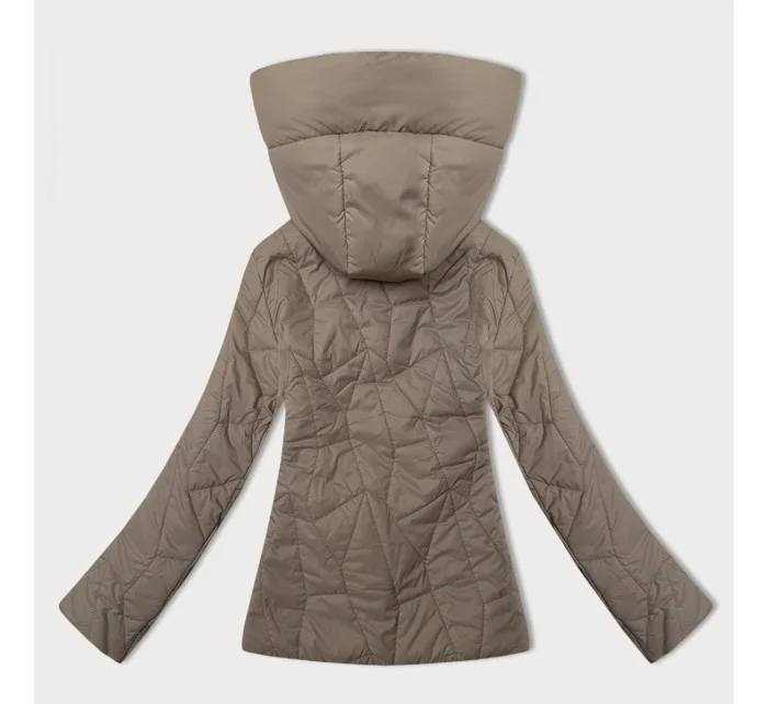 Tenká béžová dámska prešívaná bunda s kapucňou J Style (16M9250-62) Tenká béžová dámska prešívaná bunda s kapucňou J Style (16M9250-62)