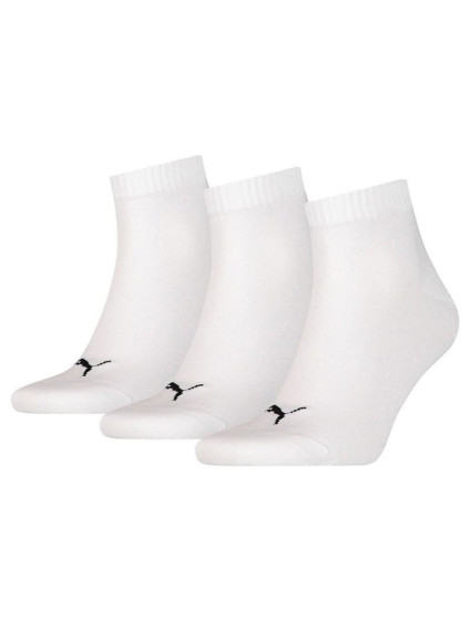 Unisex ponožky Quarter Plain 3Pack 906978 33 White - Puma