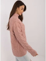 Sweter AT SW model 20470295 ciemny różowy - FPrice Sweter AT SW model 20470295 ciemny różowy - FPrice