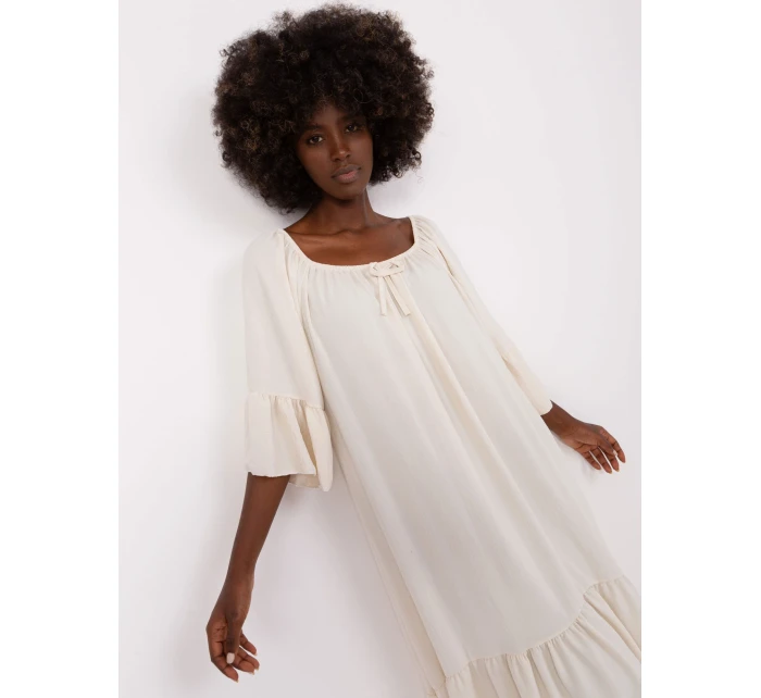 Sukienka DHJ SK model 18729916 jasny beżowy - FPrice