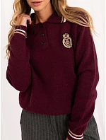 Sweter PM SW model 22361678 bordowy - FPrice