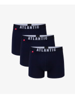 Pánske boxerky ATLANTIC 3Pack - tmavomodré