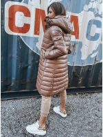 Dámsky zimný kabát dlhý LESSI camel FashionStreet TY3354 Dámsky zimný kabát dlhý LESSI camel FashionStreet TY3354