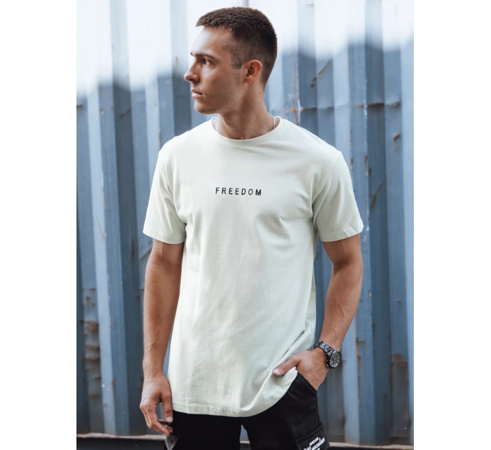 Pánské tričko v barvě ecru Dstreet model 21978277 - FashionStreet