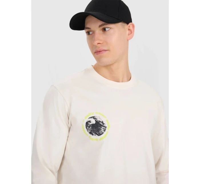 Pánské tričko s potiskem Regular Longsleeve model 21434584 pánské - 4F Pánské tričko s potiskem Regular Longsleeve model 21434584 pánské - 4F