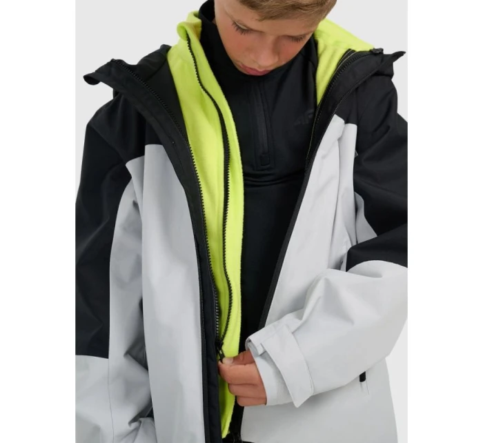 Chlapčenská prechodná bunda 3v1 s membránou 5000 4F 4FJRAW25TTJAM1014-25S