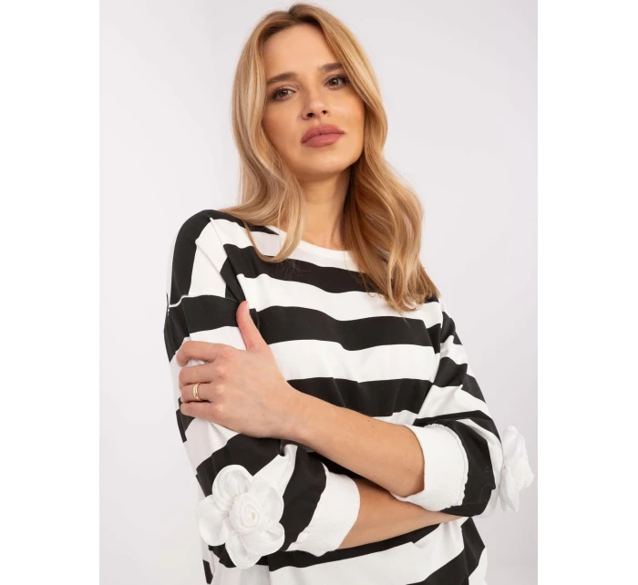 Blúzka RV BZ A430.60 čierna a biela Blúzka RV BZ A430.60 čierna a biela