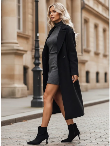 Dámské semišové kozačky černé Dstreet model 21993194 - FashionStreet Dámské semišové kozačky černé Dstreet model 21993194 - FashionStreet