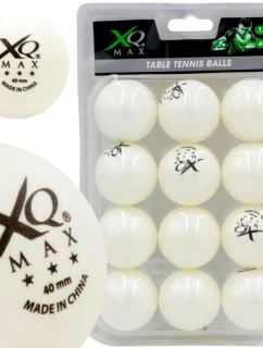 XQMAX LOPTIČKY NA STOLNÝ TENIS 3 HVIEZDIČKY 12KS BIELE