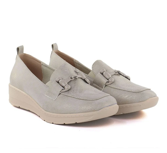 Dámske topánky na platforme, zlaté M.Daszynski MR1840