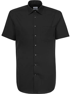 Seidensticker Shirt Regular SSL Košeľa s krátkym rukávom 78.3001 čierna