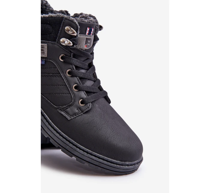 Zateplené pánské boty černé model 21673177 - Boto