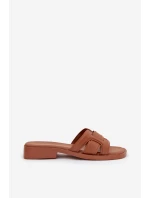 Dámské pantofle na plochém podpatku Camel model 21900529 - Boto