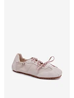 Dámske semišové nízke tenisky Big Star TT274599 Beige