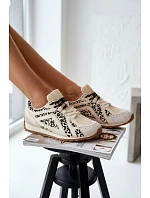 Kožené semišové dámské tenisky Big Star model 22074804 béžové - Big Star Shoes