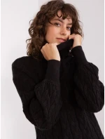 Sweter AT SW model 19011928 czarny - FPrice Sweter AT SW model 19011928 czarny - FPrice