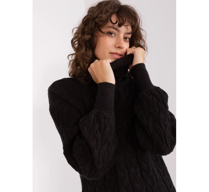 Sweter AT SW model 19011928 czarny - FPrice Sweter AT SW model 19011928 czarny - FPrice