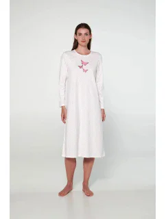 Dámská noční košile s dlouhým rukávem   model 19446206 - Vamp