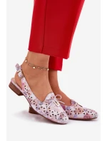 Ażurowe Baleriny Z Odkrytą Piętą Multikolor Navinnia Ażurowe Baleriny Z Odkrytą Piętą Multikolor Navinnia