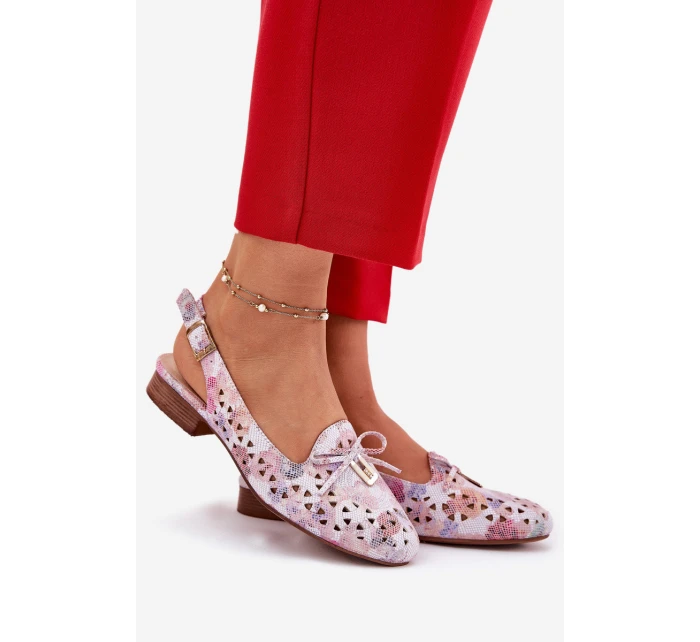 Ażurowe Baleriny Z Odkrytą Piętą Multikolor Navinnia Ażurowe Baleriny Z Odkrytą Piętą Multikolor Navinnia