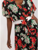 DHJ SK 17258 Šaty.01 čierna a červená DHJ SK 17258 Šaty.01 čierna a červená