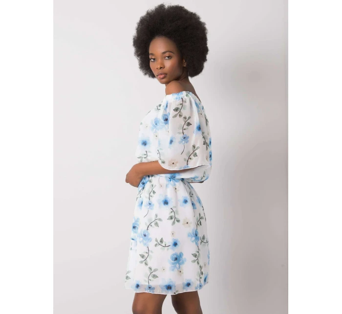 Šaty LK SK 508208.65P biela a modrá